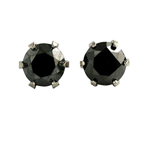 Buy [DIAMOND WORLD] Ladies Jewelry PT900 Black Diamond Earrings