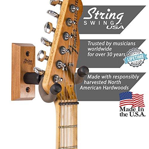 String Swing - CC01K - アコースティックギター＆エレキギター用壁掛けギターハンガー＆取付用ブラケットホルダーチェリ -  日本の商品を世界中にお届け | ZenPlus
