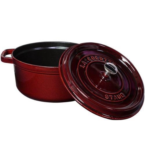 Buy Staub Staub Cocotte Round 24cm Grenadine Red 1102487 (40509