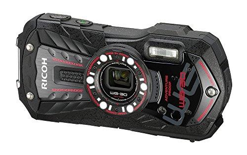 RICOH Waterproof Digital Camera RICOH WG-30 Ebony Black Waterproof 12m  Shock Resistant 1.5m Cold Resistant -10 Degrees RICOH WG-30 BK 04591