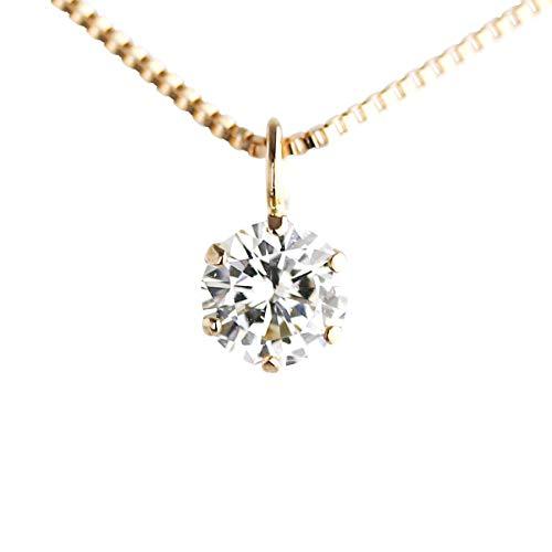 Buy [DIAMOND WORLD] Women's Jewelry K18PG Diamond Pendant Necklace