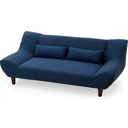 LOWYA Lowya Sofa Sofa Low Sofa Inclined Design 2-seater 2.5-seater Navy  Brown Legs