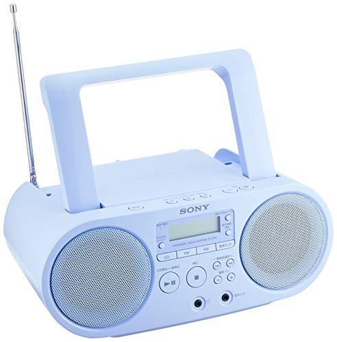 ソニー CDラジオ ZS-S40 : FM/AM/ワイドFM対応 ブルー ZS-S40 L - 日本