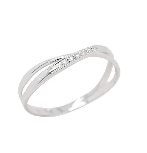 Buy [KASHIMA] KASHIMA K10WG 0.03ct Diamond Ring 12 from Japan