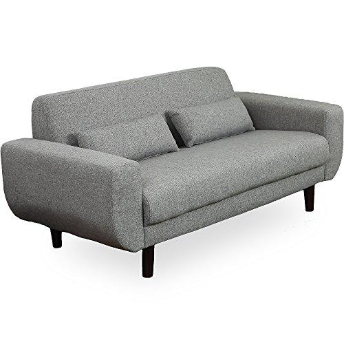 Buy LOWYA Sofa Sofa 2-seater 2.5-seater Fabric Gray Fashionable