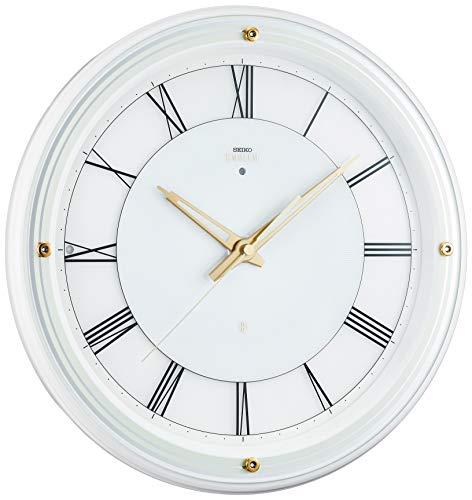 Buy Seiko Clock Wall Clock White Diameter 342 x 56mm Radio Analog SEIKO  EMBLEM HS550W from Japan - Buy authentic Plus exclusive items from Japan |  ZenPlus