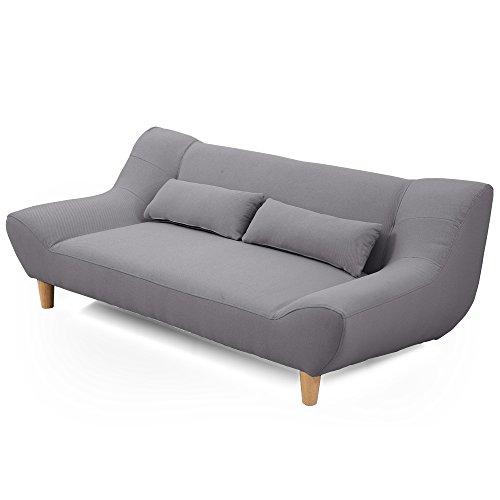 LOWYA Lowya Sofa Sofa Low Sofa Inclined Design 2-seater 2.5-seater Gray  Natural Legs