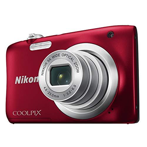 red nikon camera coolpix