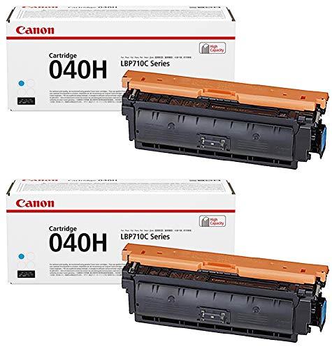Canon Toner Cartridge 040H Cyan CRG-040HCYN Genuine 2-piece set