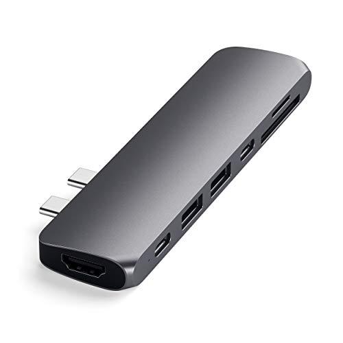 Buy Satechi Type-C Aluminum Pro Hub (Space Gray) MacBook Pro 2016 or later  Kamma MacBook Air 2018 or later compatible 40Gbs USB-C PD 4K HDMI Micro  SD Card USB 3.0 Port