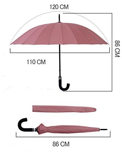 限定ブランド] 長傘 レディース傘 高強度24本骨 紳士傘 雨に濡れると花