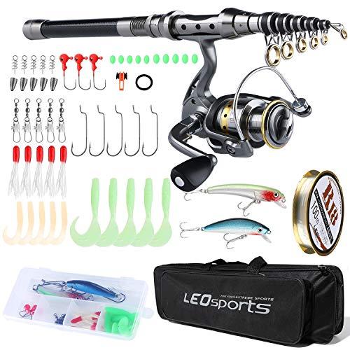 Buy Fishing Rod Set Fishing Gear Set Carbon Rod Spinning Reel Compact Rod  Beginner Compact Reel Rod with 100m Line (5 points) (2.1M) from Japan - Buy  authentic Plus exclusive items from
