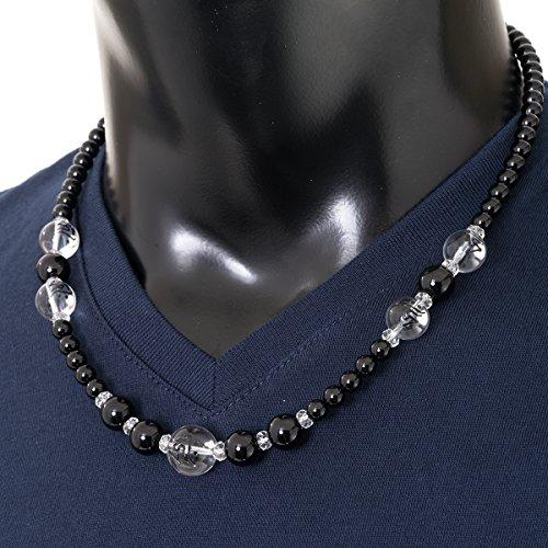 Buy Ishiki Bonji Onyx Black Carved Crystal Necklace Men's Killyke