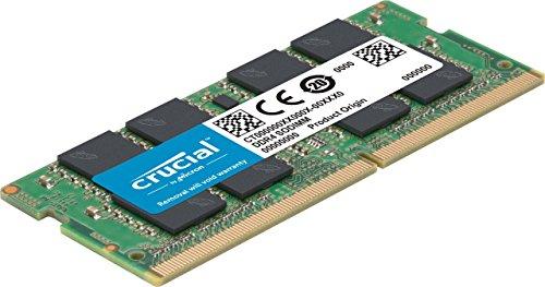 Crucial 32GB Kit (2 x 16GB) DDR4-2666 SODIMM CT2K16G48FD8266