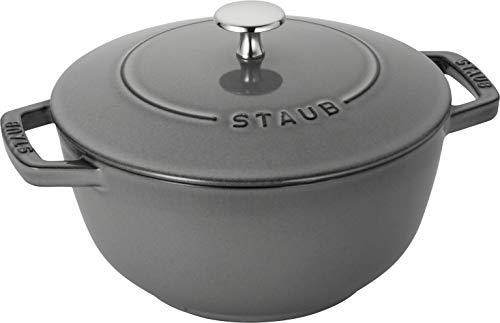 Buy staub Staub Wanabe Gray L 20cm Two-handed casting Hollow pot Rice  cooking 3 go IH compatible [Japan regular sale product] Wa-NABE 40501-010  from Japan - Buy authentic Plus exclusive items from