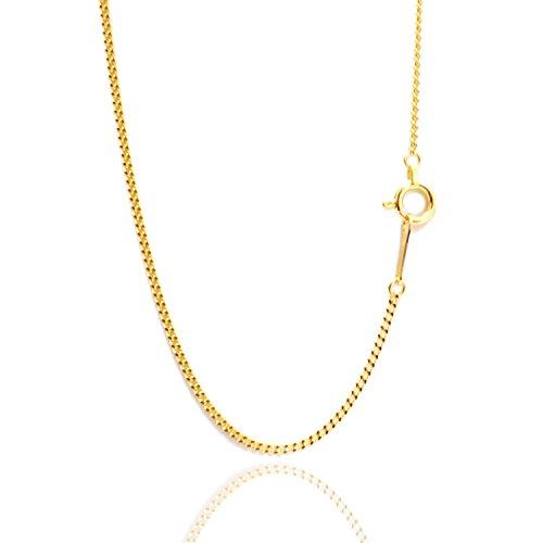 Kihei Necklace Chain 50cm 1mm K18 YG Kihei Necklace Kihei Chain K18 Gold  18K Gold Necklace Made in Japan for peace of mind K18YG