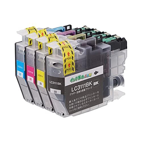 brother LC3111-4PK 4-color set (BK / C / M / Y) Brother compatible ink  cartridge [Made by Ink Revolution] LC3111 compatible printer with IC chip: 