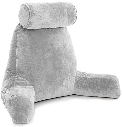 Reading Pillow Cozy Plush Bed Rest Pillow With Removable