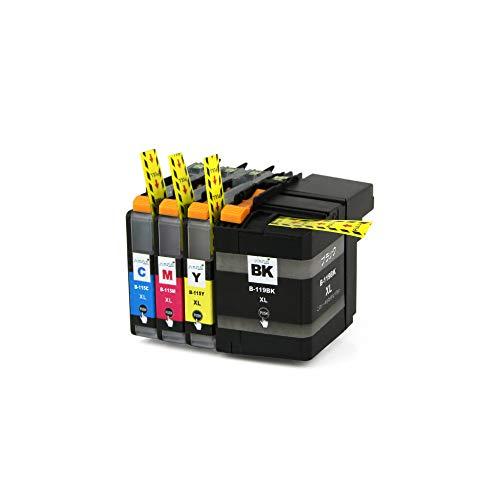 brother Brother LC119BK (B-119BK) / LC115 (B-115) (C / M / Y) -4 color set  All colors large capacity version with IC chip compatible ink cartridge