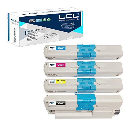 For LCL OKI TC-C4A TC-C4AK2 TC-C4AC2 TC-C4AM2 TC-C4AY2 (4 color set Black  Cyan Magenta Yellow) Compatible toner cartridge Compatible models: OKI C332 