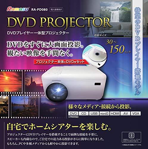 Buy DVD player integrated projector RA-PD080 from Japan