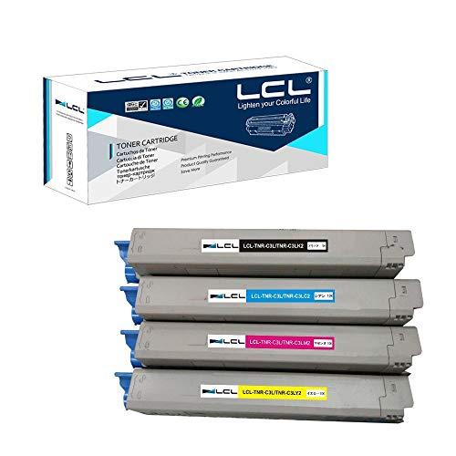 For LCL OKI TNR-C3L TNR-C3LK2 TNR-C3LC2 TNR-C3LM2 TNR-C3LY2 (4 color set  black cyan magenta yellow) Recycled toner cartridge Compatible models: OKI 