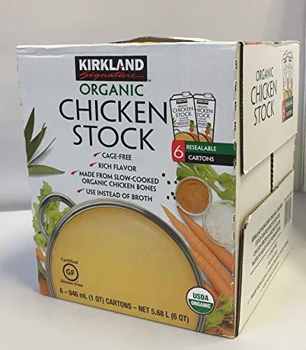 Kirkland Signature Organic Chicken Broth, 6 x 946 mL