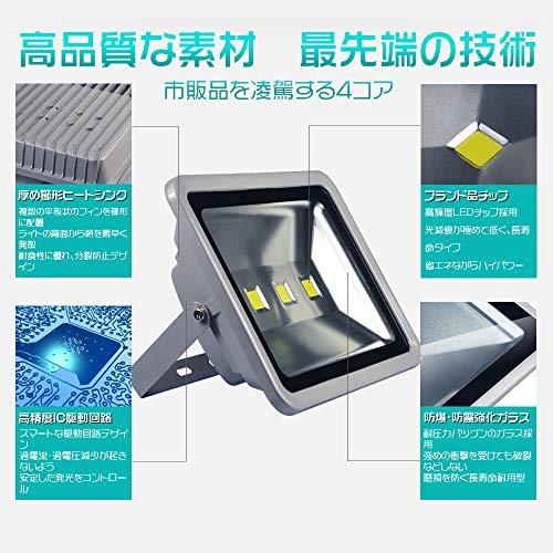 HIKARI独占販売】業界独自安全第一対策 LED投光器 400W 4000w相当