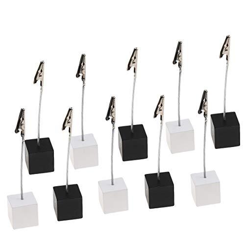 Memo Clip Holder 10 Pieces, Picture Holder With Clips, Stand