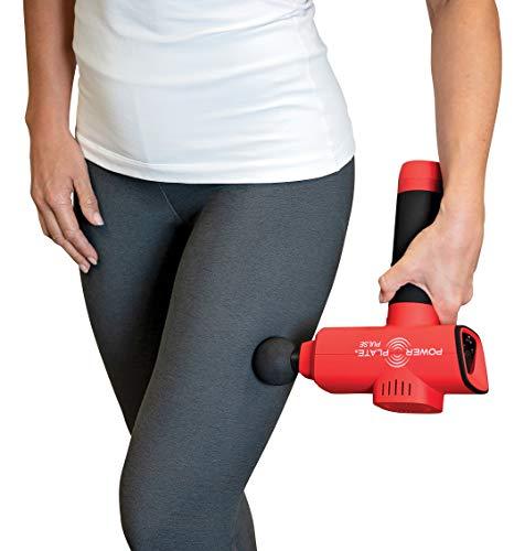 Power Plate Pulse, Whisper Quiet Portable Handheld Massager, Rechargeable,  4 Hour Battery Life, Red
