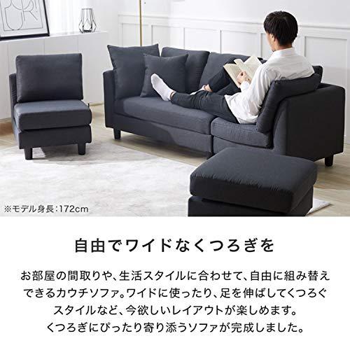 Lowya brand Sofa ,Seats Leather, Black-