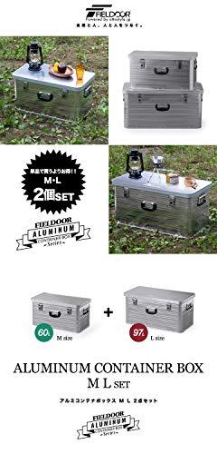 Buy FIELDOOR Aluminum Container Box [M size / L size set] Camping