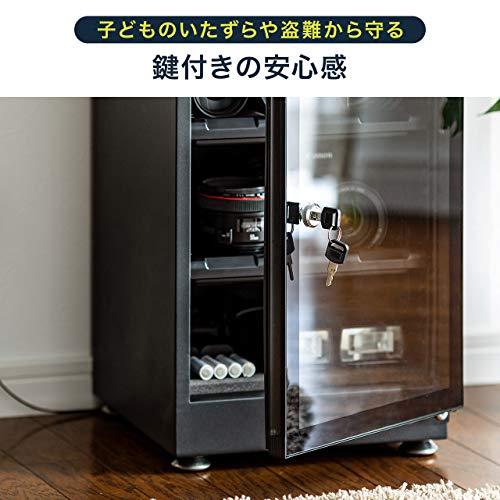 日本製・綿100% サンワダイレクト 防湿庫 カメラ 40L 静音 カビ対策