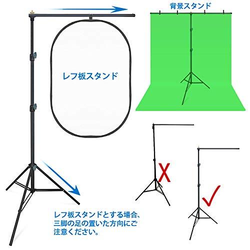 Hemmotop グリーンバック 背景スタンド T字型 150 x 200cm Zoom 撮影用