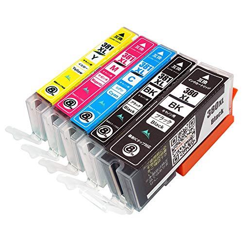 CANON 381 380 5-color pack (large capacity for all colors) [BCI-380XL BK] +  [BCI-381XL BK / C / M / Y] (Compatible models TS8430 TS8330 TS8230 TS8130 