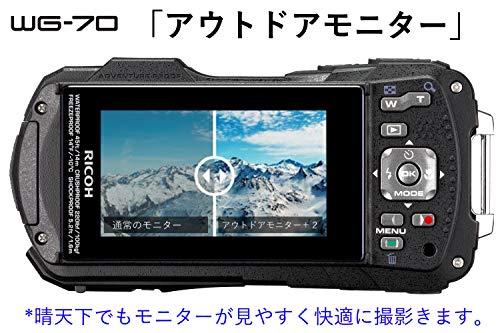 RICOH WG-70 ブラック リコー本格防水デジタルカメラ 14m防水 (連続2 ...