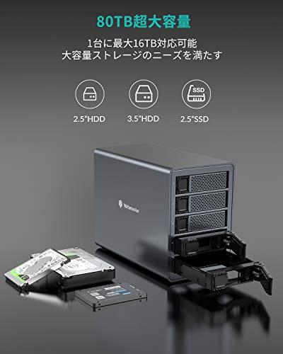 Yottamaster HDDケース 3.5インチ USB3.0接続 5Bay ハードディスク