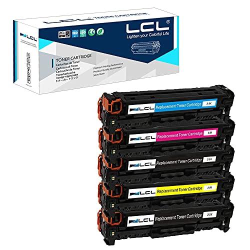 LCL (5 Pack 2 Black Cyan Magenta Yellow) For Canon For Canon CRG-318  CRG-418 CRG-318BLK CRG-318CYN CRG-318MAG CRG-318YEL CRG-418BLK CRG-418CYN 