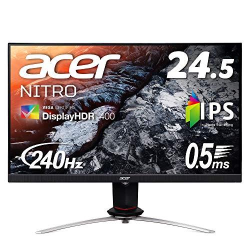 Acer Gaming Display Nitro XV253QXbmiiprzx 24.5 inch Wide IPS Non-Glossy  Full HD 0.5ms (GTG) 240Hz HDMI USB3.0 DisplayHDR 400 G-SYNC Compatible