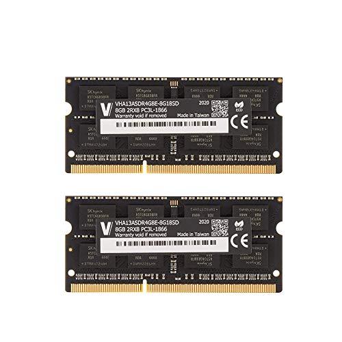 v-color Hynix 純正IC ノートPC用メモリ DDR3L 1866MHz PC3L-14900 16GB (8GB×2枚) SO-DIMM  512x8 1.35V (低電圧) CL13 iMac対応 TN38G18D813LK-RD