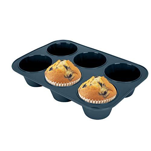 Buy Large Silicone Muffin Mold Cake Mold Plate Non-Stick 6 Pieces