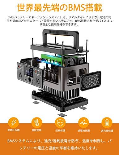 便攜式電源500 大容量140400mAh/520Wh 家用蓄電池家用和戶外備用電源