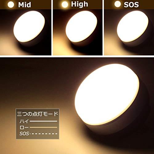 LEDランタン 電池式 【明るさ 130ルーメン/実用点灯7-27時間/防滴】3