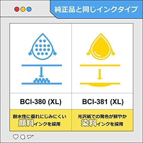 マタインク】 BCI-381XL BCI-380XL Canon用互換インクカートリッジ 381 380 互換インク 6色セット 対応機種：PIXUS  TS8130 TS8230 TS8330 TS8430 大容量 2年保証 残量表示 個別包装 増量 - 日本の商品を世界中にお届け | ZenPlus