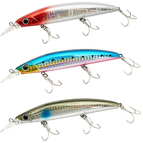Buy [Blue Storm Lure] Seabass Lure Hirame Floating Minnow 110MD 19g Set  Tungsten Center of Gravity Mobile Blue Flathead Lure ST-46 Tribble Hook  Equipment from Japan - Buy authentic Plus exclusive items