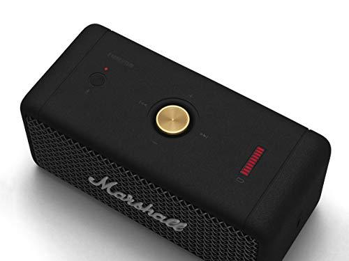 Marshall ワイヤレスポータブル防水スピーカー Emberton ブラック 連続