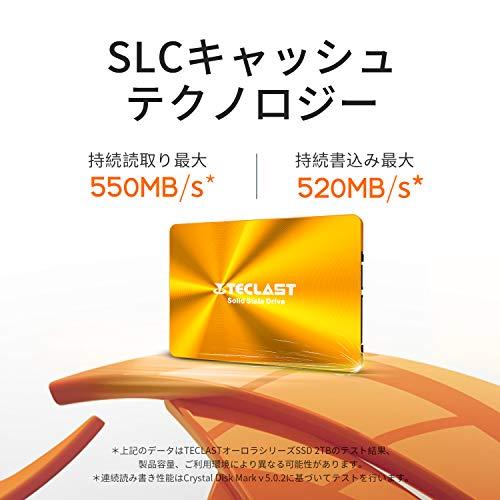 TECLAST SSD 内蔵 2TB 2.5インチ 3D NAND採用 SATA3 6Gb/s 7mm PS4動作