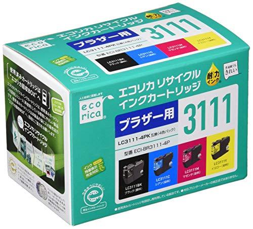 Ecolica Brother LC3111-4PK compatible recycled ink cartridge ECI-BR3111-4P  Normal capacity