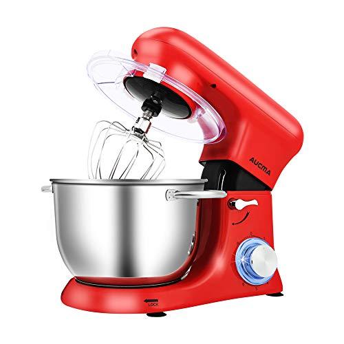 Buy Aucma stand mixer, all-metal stand mixer, 4.5L 600W 6-speed