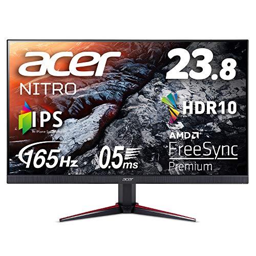 Acer Gaming Display VG240YSbmiipfx 23.8 inch Wide IPS Non-glossy Full HD  0.5ms (GTG% Comma% Min.) 165Hz HDMI AMD FreeSync? Premium Compatible HDR 10